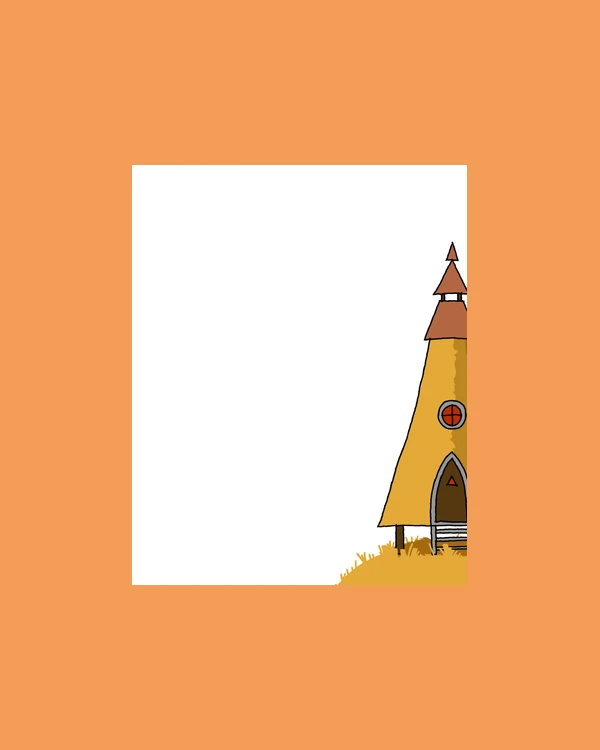 Little animated house illustration